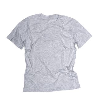 gray t-shirt on a white background 