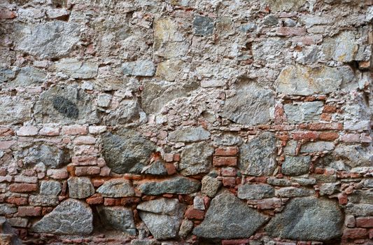 wall of stones as a texture