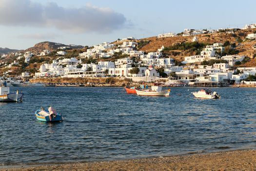 Mykonos, known from the famous wind mills