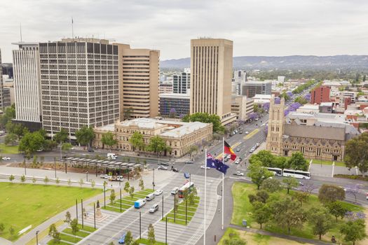 View of Adelaide city in South Australia in the daytime