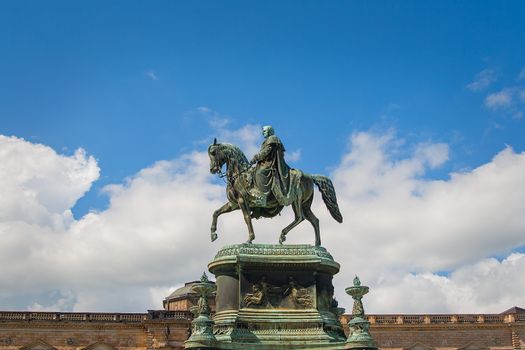 DRESDEN - equestrian statue of King John.