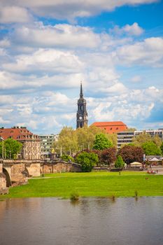 Dresden in a beautiful summer day, Germany.