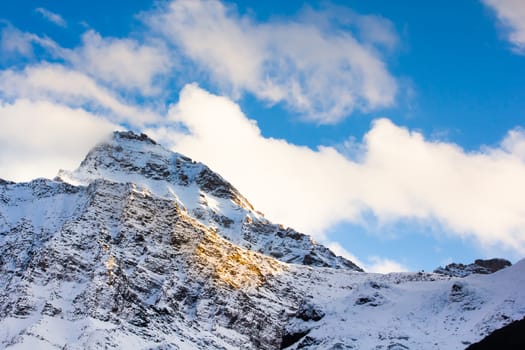 mountain snow landscape nature around the way to Huanglong