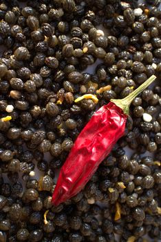 Seeds of papaya are similar to pepper but a little bit more bitter