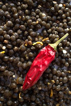 Seeds of papaya are similar to pepper but a little bit more bitter