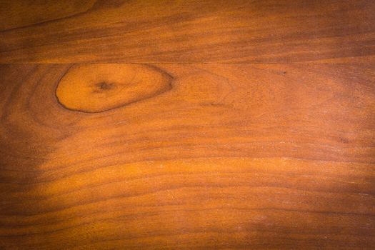 Closeup table surface, real wood texture or background with vignette