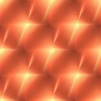 Fractal with vibrant orange color in the shape of a star.