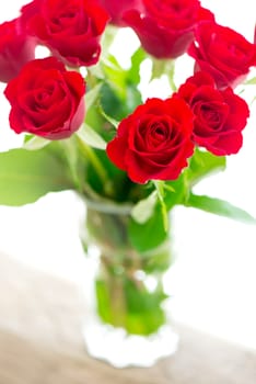 Red roses bouquet