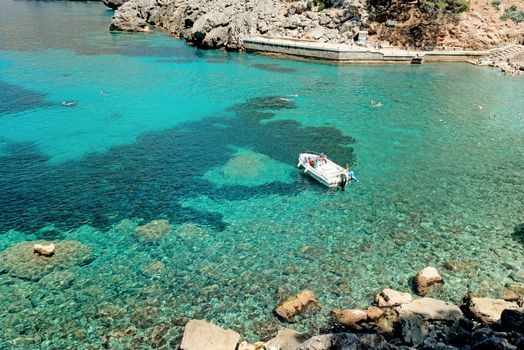 Tranquil bay at Majorca Island Spain