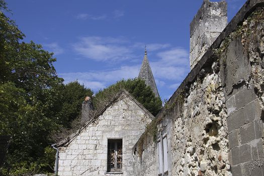 ancient house with a tower