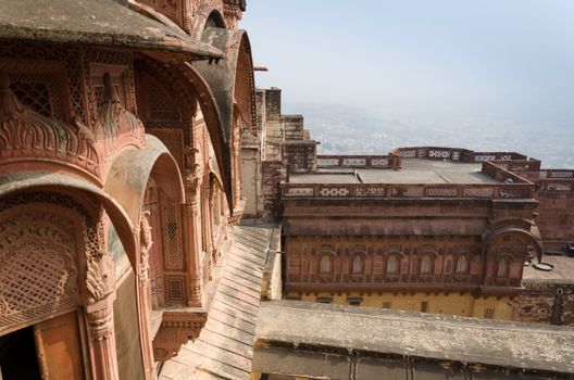 Meherangarh fort in jodhpur, rajasthan, india 