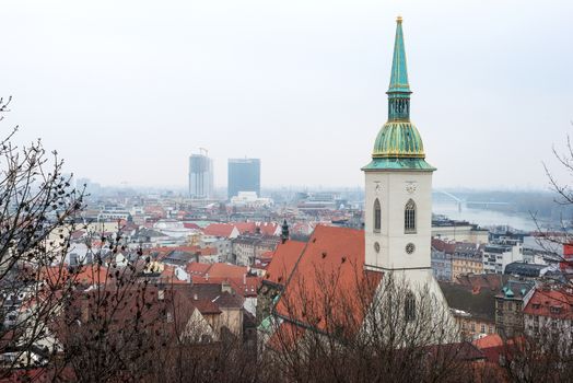 Bratislava Cityscape & St. Martin's Cathedral, Slovakia