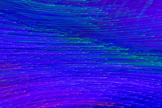 Colorful abstract background, using motion blur from tunnel lights night