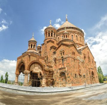 Picturesque Surp Hovhannes Church in Abovyan, Armenia