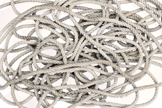 Detail of the rope - tangled rope