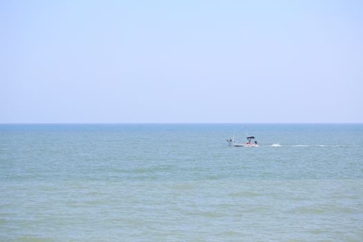 Small fishing boat at Phetchaburi, Thailand