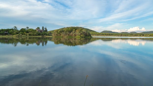 A beautiful lake in the middle of Mokolodi Nature Reserve in Botswana