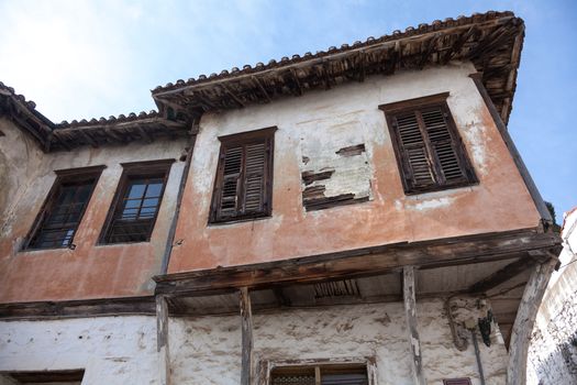 Old traditional house, neoclassical in old village of Xanthi, Greece