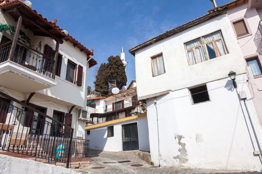 Old traditional house, neoclassical in old village of Xanthi, Greece