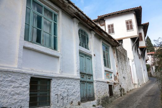 Old traditional house, neoclassical in old village of Xanthi, Greece