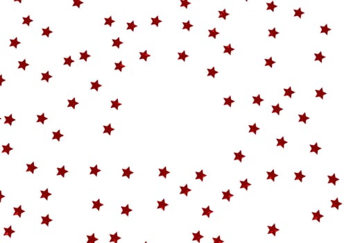 Abstract modern Holiday red background with stars.