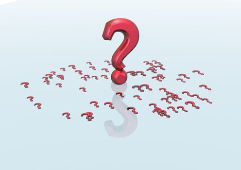 Big question mark and some small signs of questions