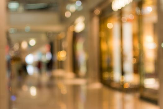 Abstract background of shopping mall, shallow depth of focus.