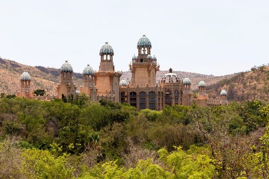 panorama of Sun City, The Palace of Lost City, Luxury Resort in South Africa