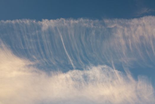 Image of the sky - bizarre clouds on the sky