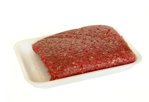 Detail of the minced beef meat - ground beef