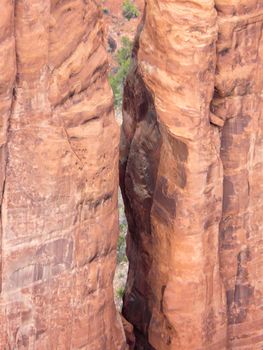 Tall columns in Canyon de Chelly