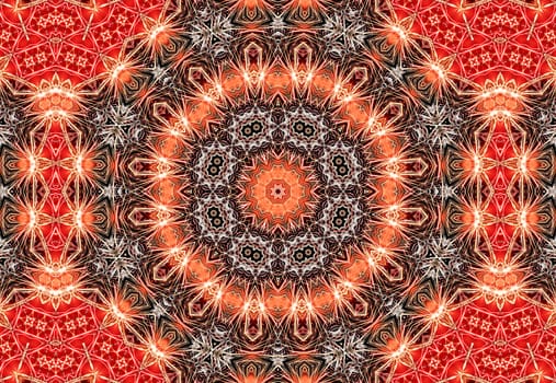 Aztec kaleidoscope abstract,decorative floral ornament