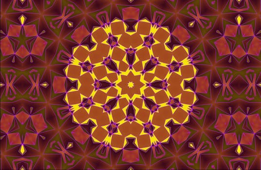 Aztec kaleidoscope abstract,decorative floral ornament