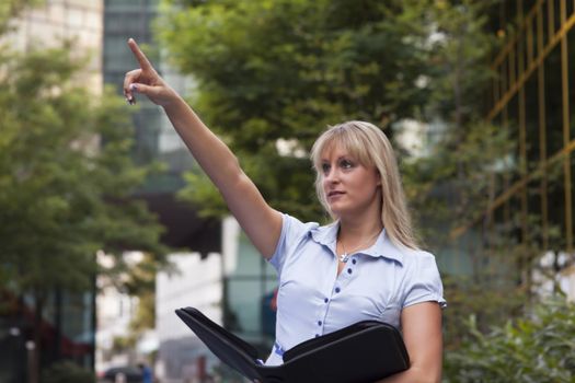 business woman outdoor