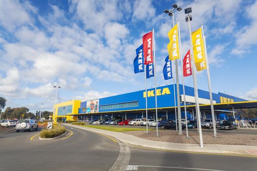 Adelaide, Australia - July 6, 2014: Ikea store in Adelaide. Ikea is the world's largest furniture retailer.