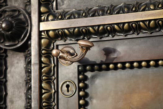 Ancient bronze door
