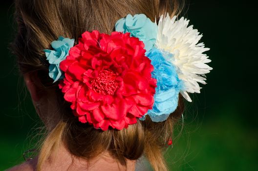 flowers in hair