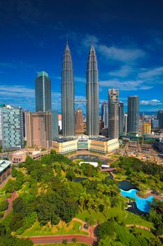 View of Kuala Lumpur skyline at daytime