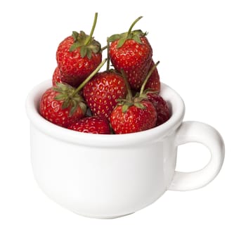 strawberry on white background isolate.