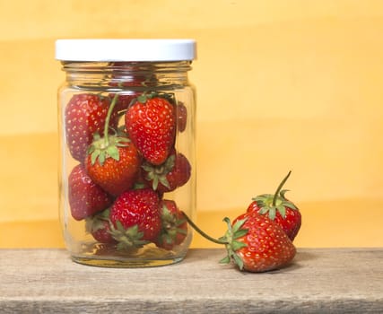 strawberry on  background