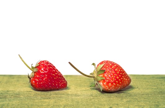 strawberry on white background