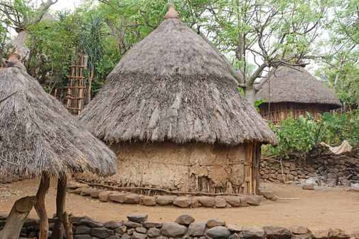 Village of Konso people, Ethiopia, Africa