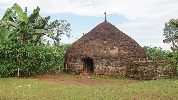 Traditional houses of Sidama people, Ethiopia, Africa