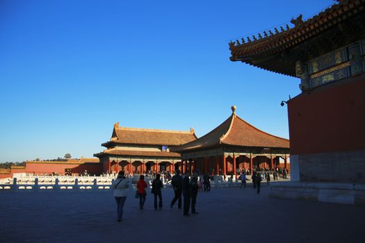 Temples of the Forbidden City in Beijing China