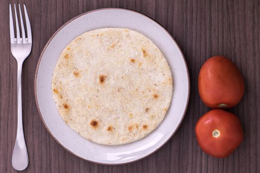 Colombian arepa, typical dish of the country