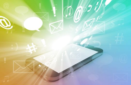 Social Media Concept as a Abstract Background