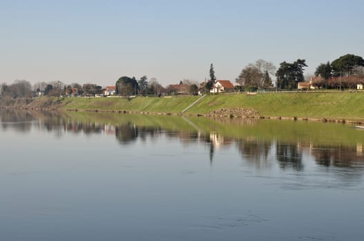 Edge of the Dordogne in Bergerac