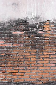 High resolution pictures vintage orange pattern of brick wall .