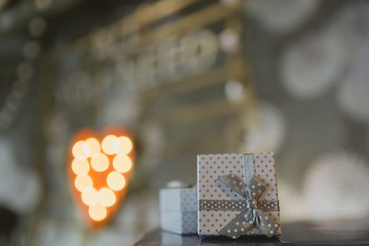 decorated wedding table in the restaurant. wedding background