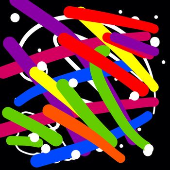 Digital computer graphic - multicolor background for design.